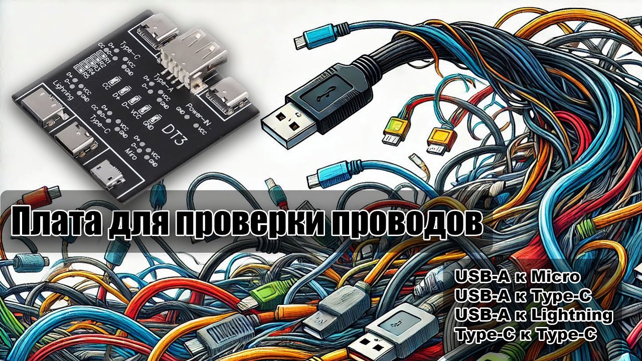 Mechanic DT3 &ndash; лучший тестер для кабелей! 🔌 Проверяем зарядку и передачу данных 📱#USB #ТестерКабелей