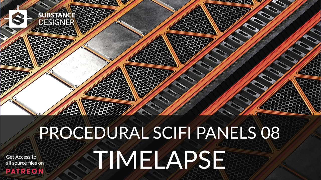 Substance Designer - Scifi Panels 08