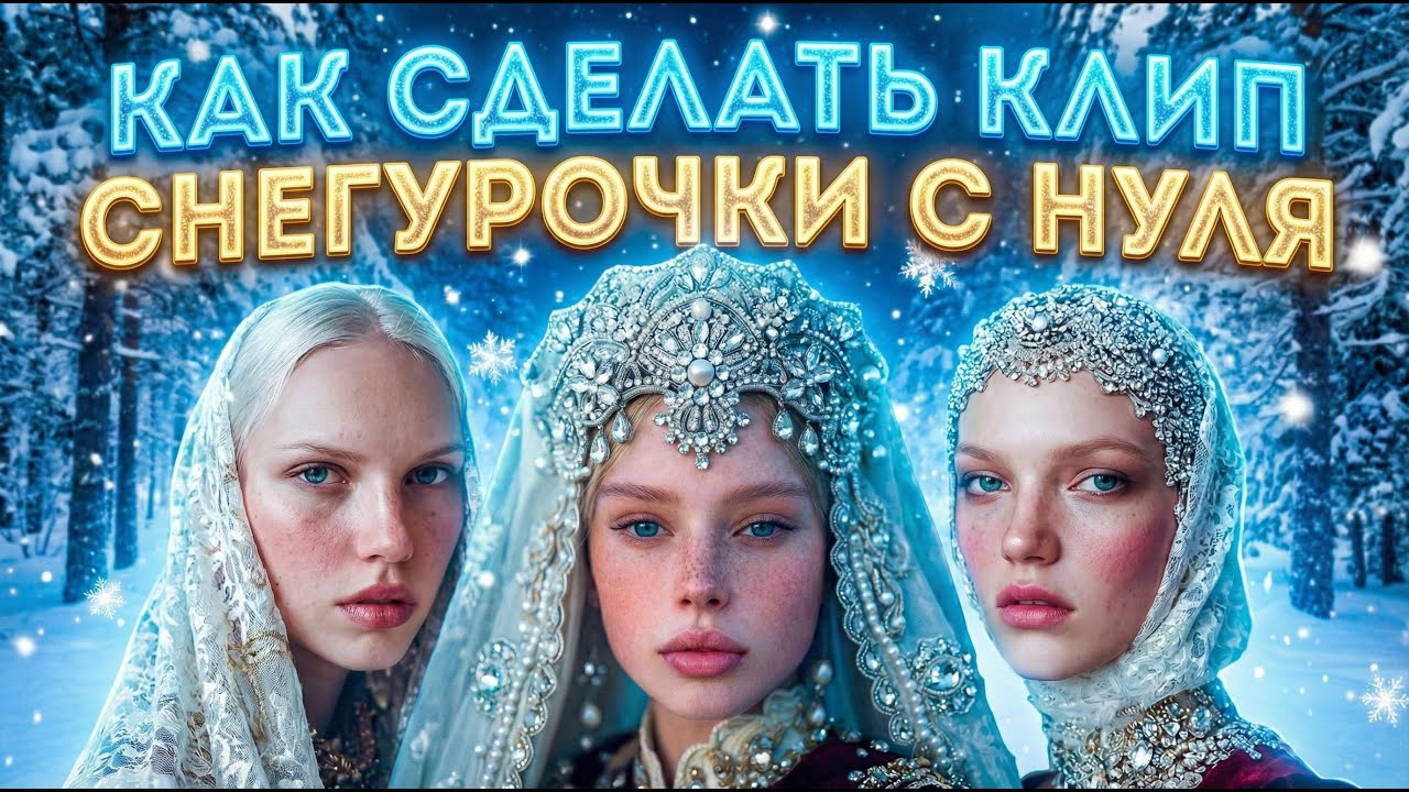 КАК СДЕЛАТЬ КЛИП СНЕГУРОЧКИ (SASHA KOMOVICH) С НУЛЯ | ОБУЧЕНИЕ