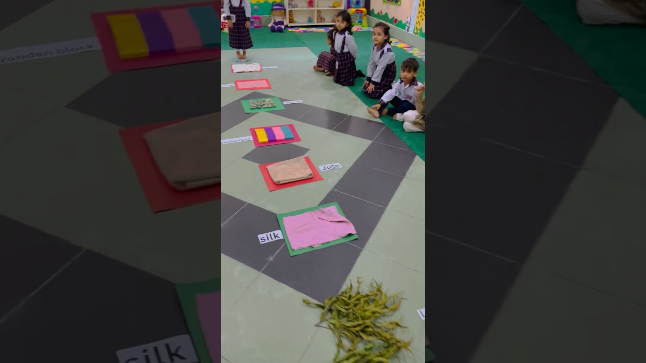 Materials Exploration: Kids' Sensory walk #chenablyceum #school #kidsactivities #sensoryplay