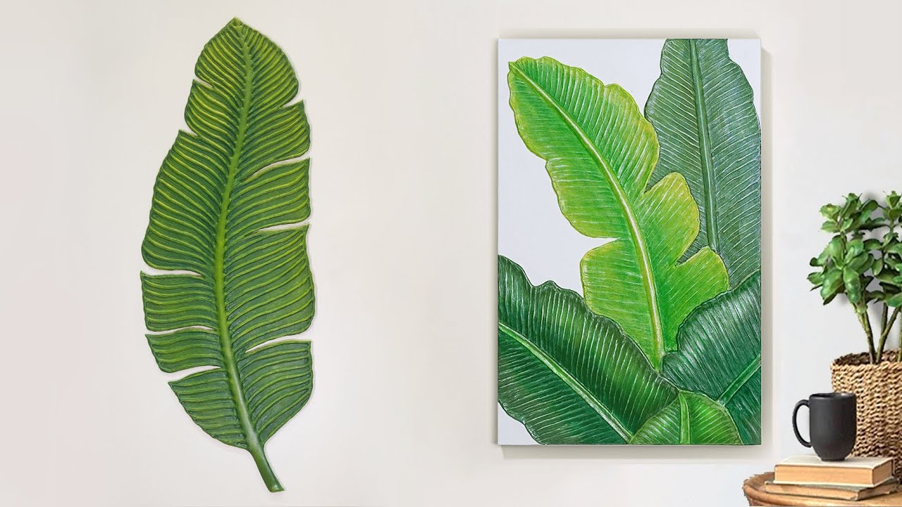Wall decoration 👌 ideas || Hot glue Gun art || Texture art