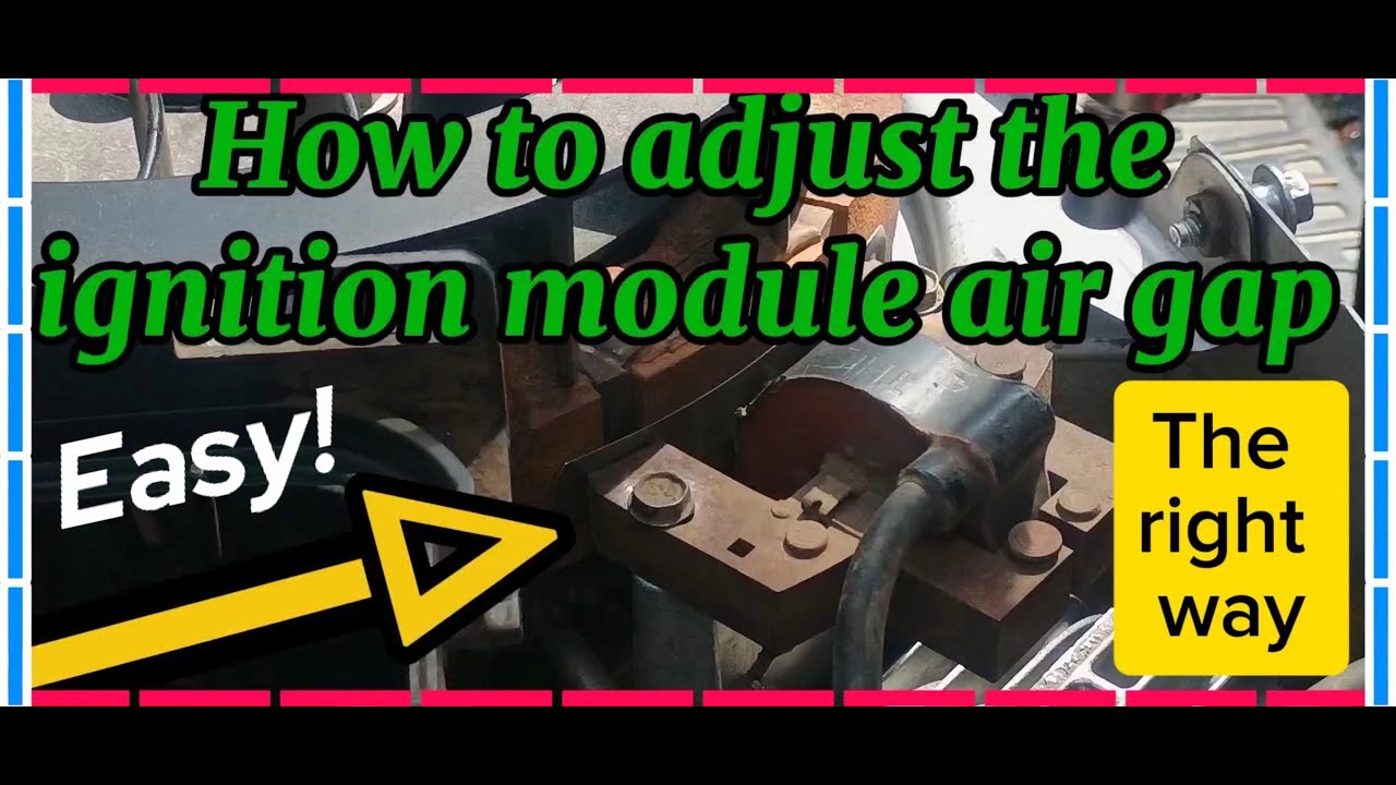 How To EASILY Set the Ignition Coil Air Gap — Briggs Intek V-Twin Magneto Adjustment