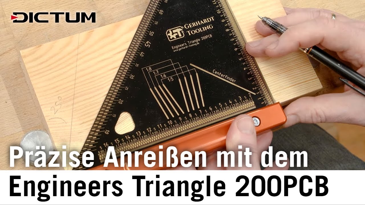 Präzises Anreißen mit dem Engineers Triangle 200PCB