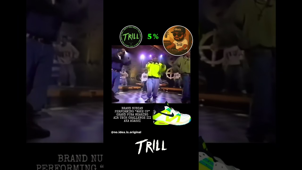 Brand Nubian x nike air Agassi #oldschoolrapparty #hiphopculture #livehiphop #agassi #snickers #Nike