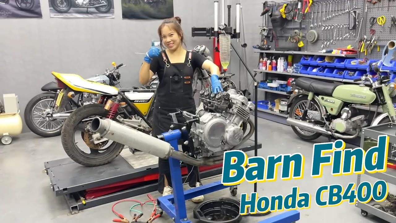Barn Find Honda CB400 Rescue Time Lapse! P4