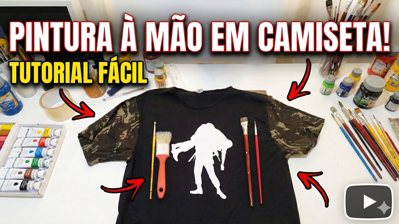 Camiseta Pintada à Mão - Soldado Ferido #brasil, #camisetas, #pintura, #arte