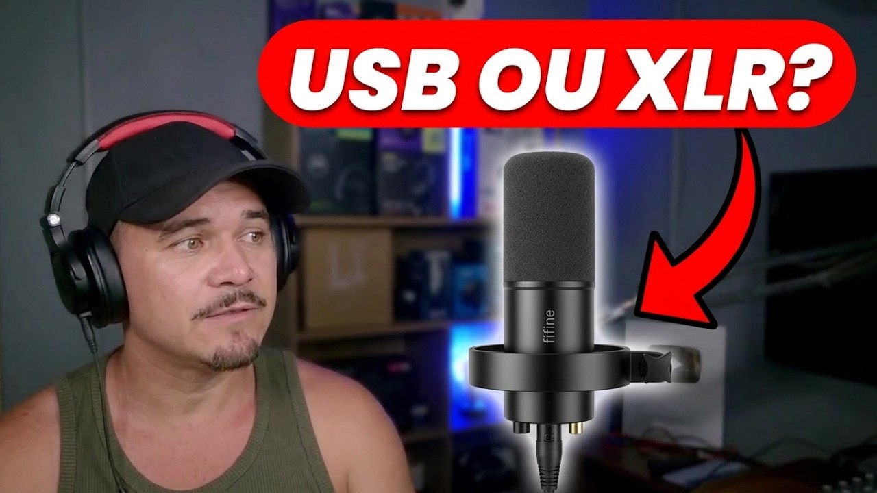 FIFINE K688 Teste de som XLR vs Usb