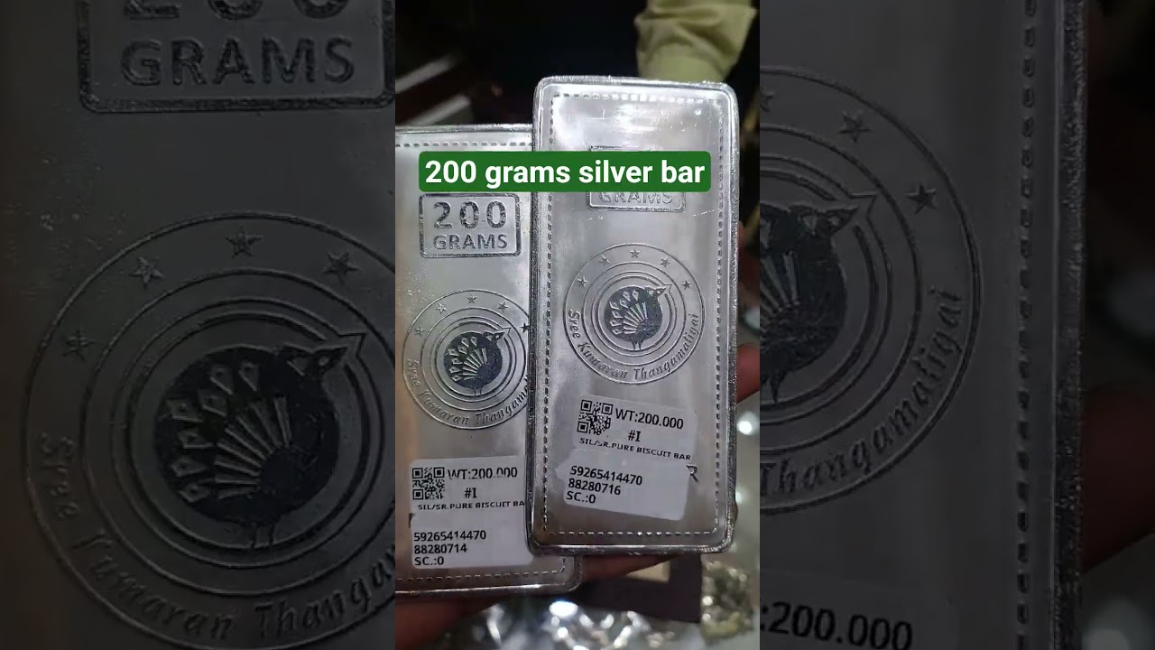 #silverbar #silversavings #200 grams bar #homemakeranitha