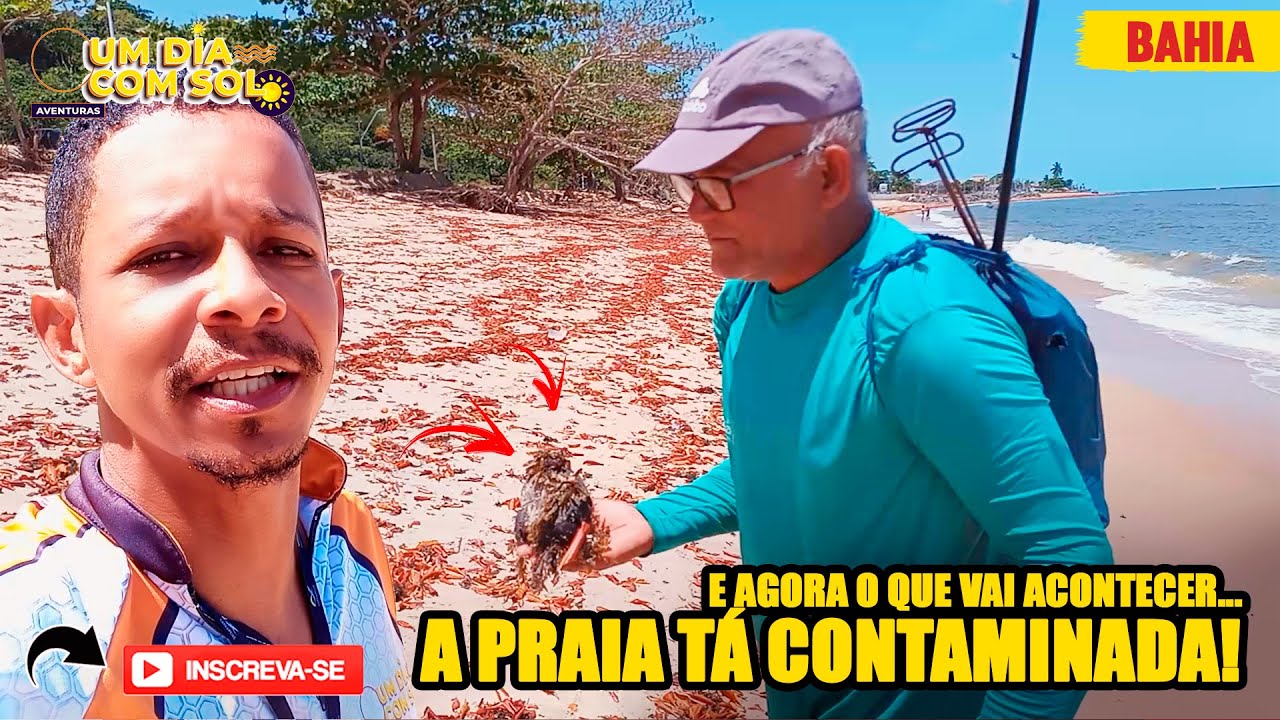 E AGORA O QUE VAI ACONTECER...A PRAIA T&Aacute; CONTAMINADA! #peixe #pesca #portoseguro #pier #fish #bahia