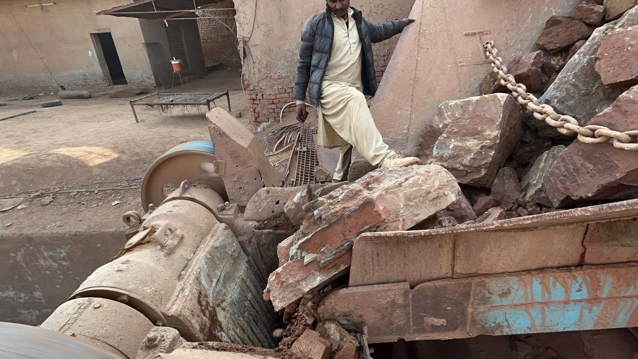 BIG ROCK 🪨 Crusher Machine - FULL Powerfull Process A Giant in Action-Big Rock Crushing.