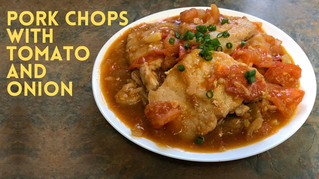 Pork Chops With Tomato and Onion