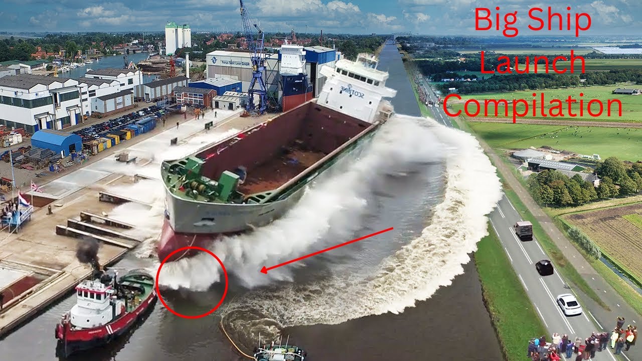 Big Ship Launch Compilation | TOP Awesome Ship Launches, Fails and Close Calls|#TopLaughs#02