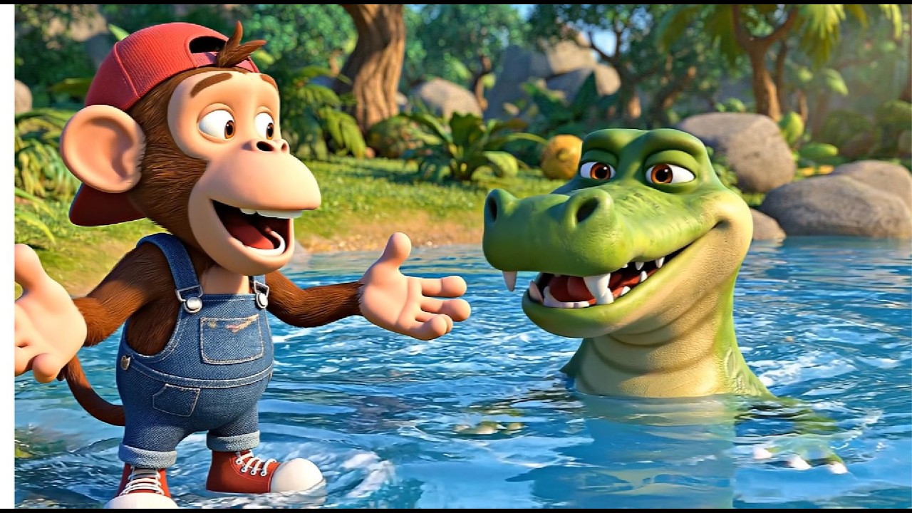 Funny Monkey | Farm Life Lessons with the Clever Monkey and the Rabbit