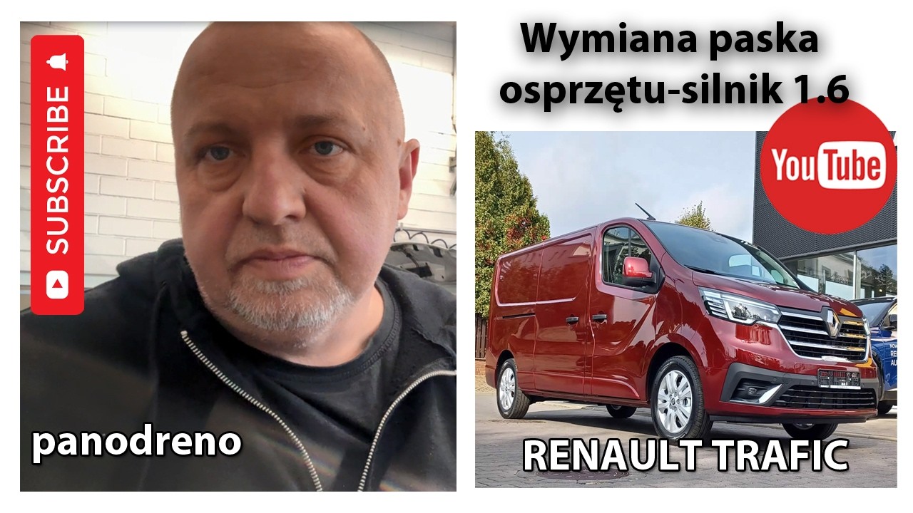 Wymiana paska osprzętu (alternatora) w Renault Trafic 1.6 diesel