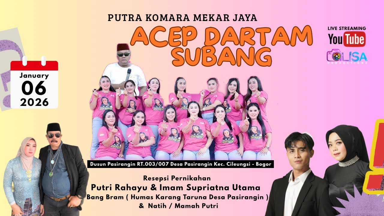 Live Streaming JAIPONGAN ACEP DARTAM GROUP Selasa 06 januari 2026