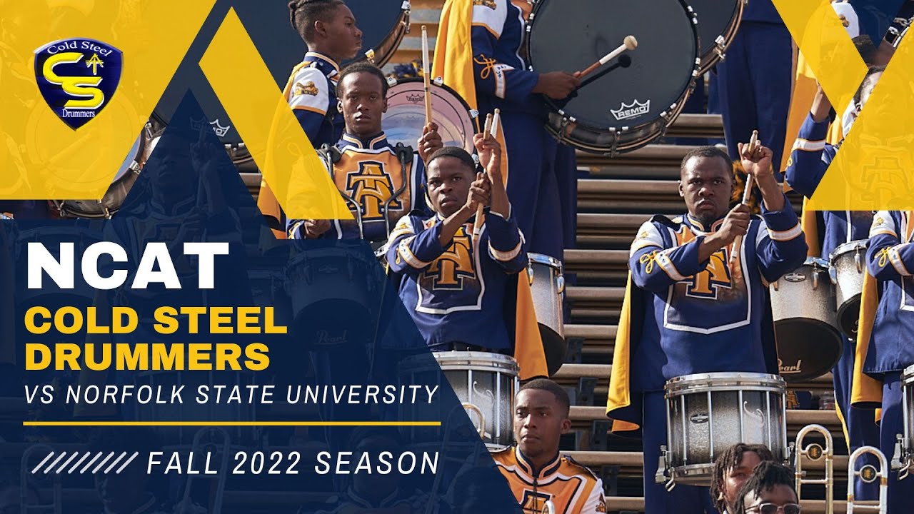NCAT - Cold Steel Drummers in the Stands vs NSU 2022