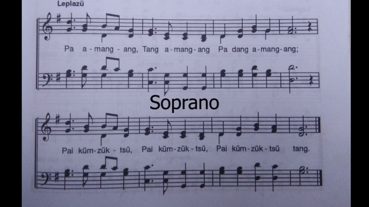 Ao hymnal no. 135 || Pa Dang amangang (only trust him) all parts instrumental