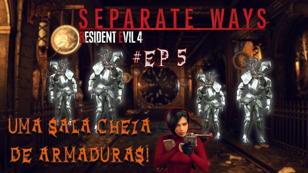 RE4 REMAKE - SEPARATE WAYS: VOLTANDO AO CASTELO! RECEPCIONADO PELAS ARMADURAS?!