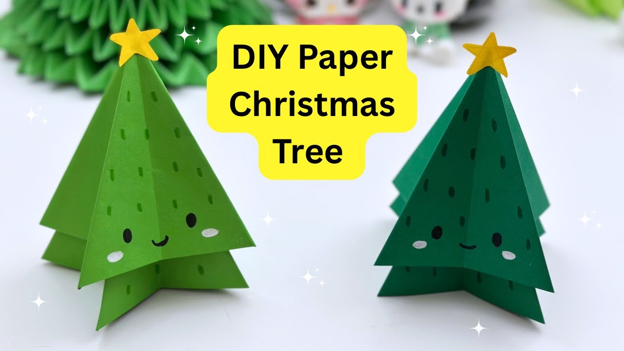 How To Make Easy Paper Christmas Tree  For Kids / Nursery Craft Ideas /Paper Craft Easy/ KIDS crafts