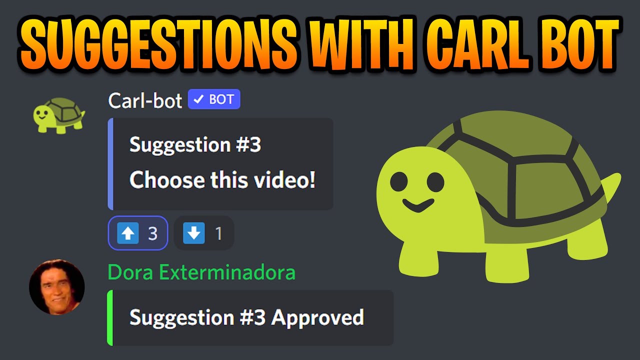 Setup Suggestions on Discord using Carl Bot