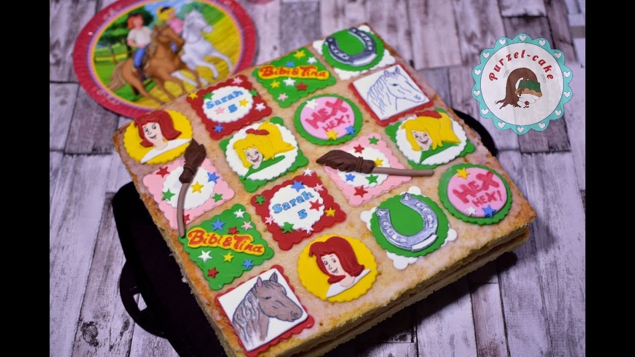Bibi und Tina Kuchen/ Motivtorten Blechkuchen