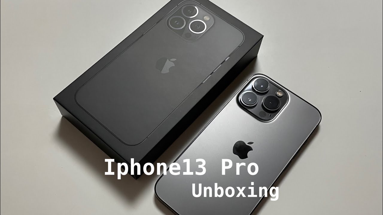 아이폰13 프로 언박싱 | Iphone13 Pro Unboxing | 그래파이트 | 슈피겐 울트라 하이브리드 케이스 | 아이폰12 프로 카메라 접사 비교 | Graphite