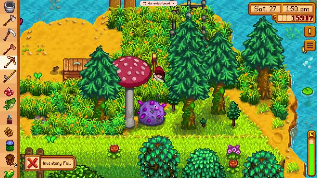 Stardew Valley there a spiky purple ball on Milky Way Farm