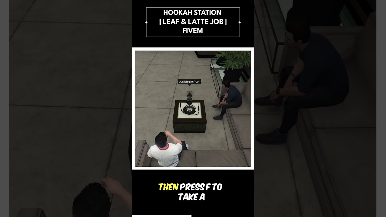 Hookah Station | Leaf & Latte Job | #fivem #gta5 #roleplay #gtaonline #gtarp