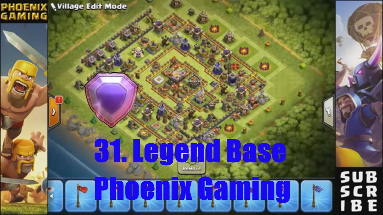 31. Clash of clans |Th11 Legend top base | Anti 2 stars | Farming/Trophy/War | Speed build + Replay.