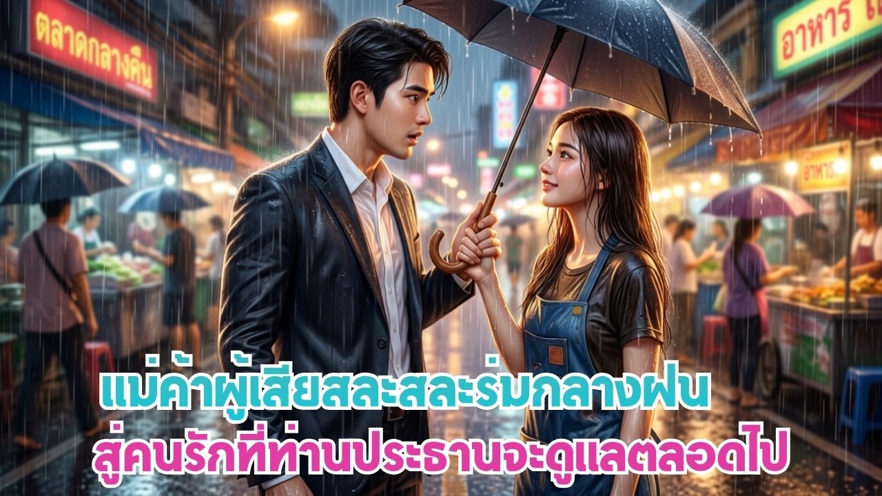 แม่ค้าข้างถนนผู้ใจดีสละร่มคันเดียวให้ท่านประธานกลางสายฝน จนเขาตกหลุมรักและอยากดูแลเธอทั้งชีวิต