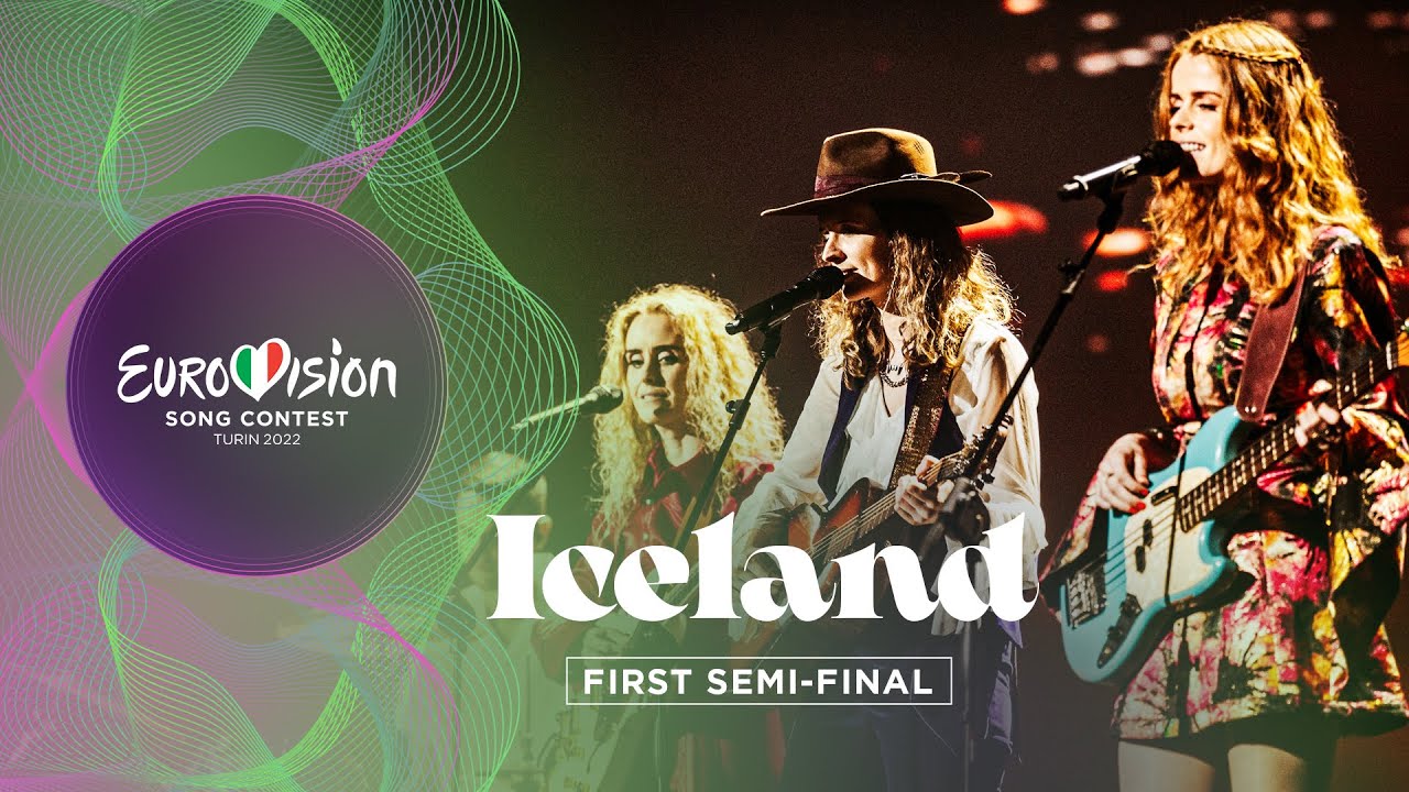 Systur - Me&eth; H&aelig;kkandi S&oacute;l - LIVE - Iceland 🇮🇸 - First Semi-Final - Eurovision 2022