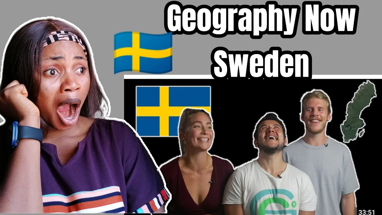American React Geography Now! Sweden 🇸🇪 #sweden