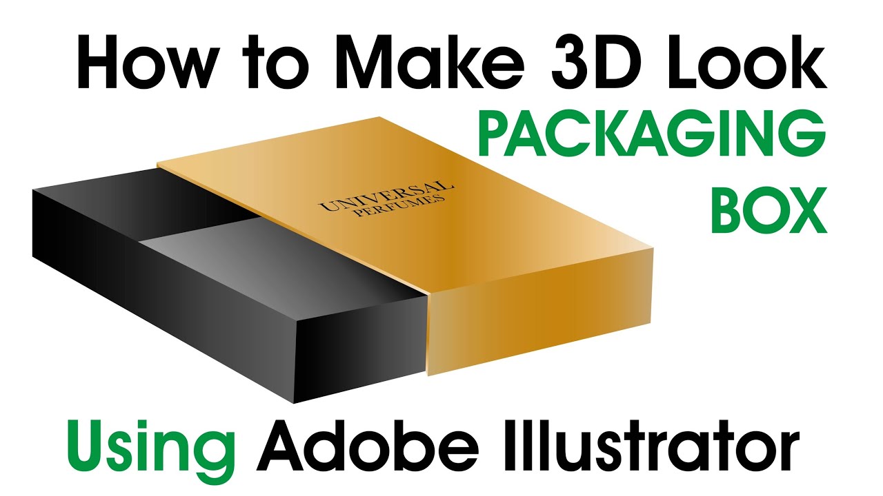 3D Packaging Tray Box Module using Adobe Illustrator