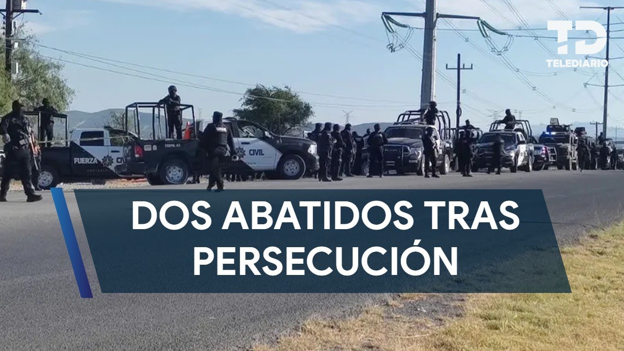 Fuerza Civil abate a dos delincuentes tras persecución en Ciénega de Flores; hay detenidos