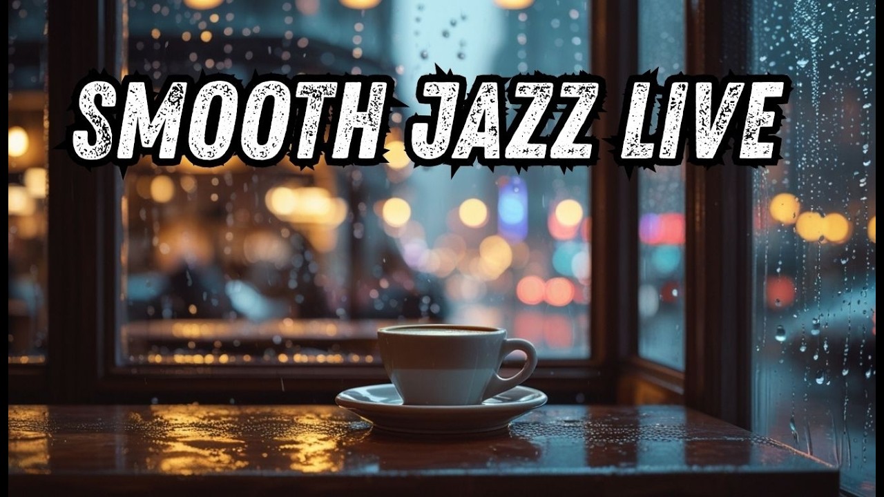 🔴 LIVE Smooth Jazz Café Coffee Night  Relaxing Jazz Music for Study & Work | Enha Mediamelodi