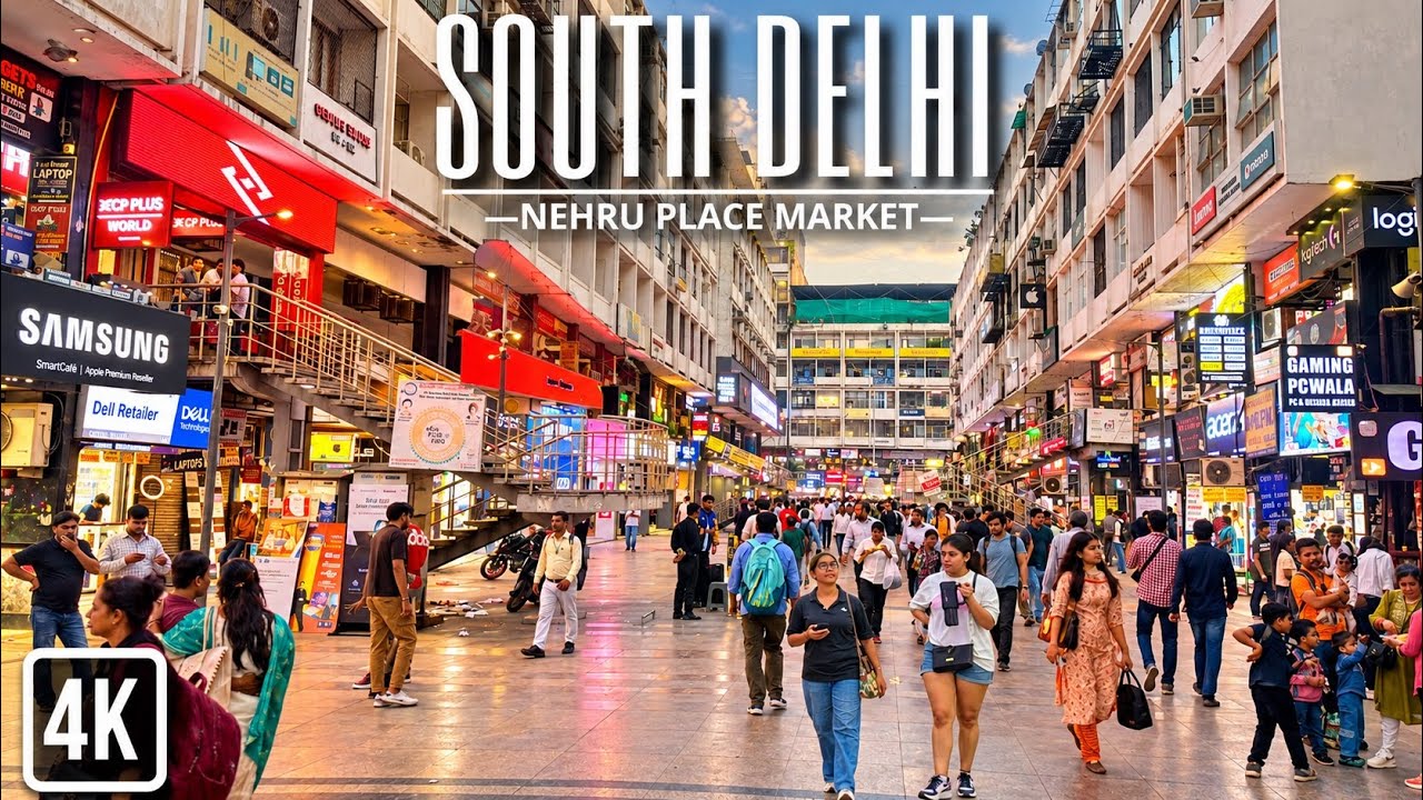 [4K HDR] Exploring India's Largest IT Hardware & Electronic Market | Nehru Place Market New Delhi