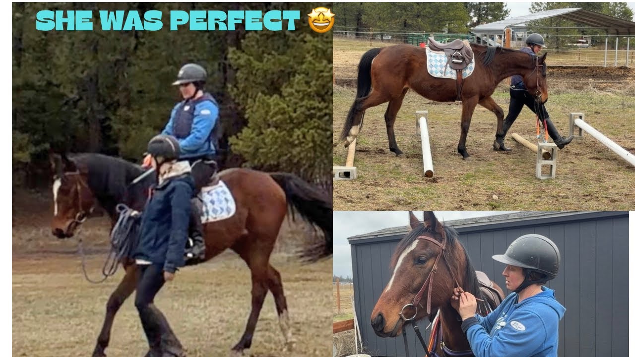 Zara’s First Ride Post Race Track