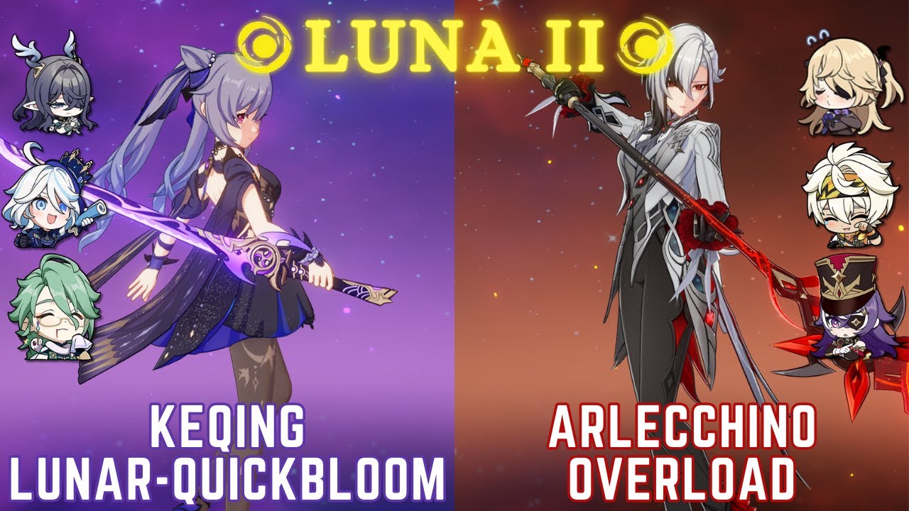 C6 Keqing Lunar-Quickbloom & C0 Arlecchino Overload - Genshin Luna II Spiral Abyss Floor 12