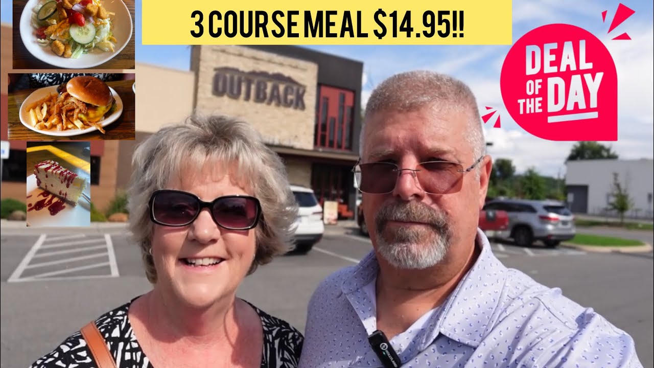 14.99 Three Course Meal Deal at Outback Steakhouse!!! 🤩🤩🤩