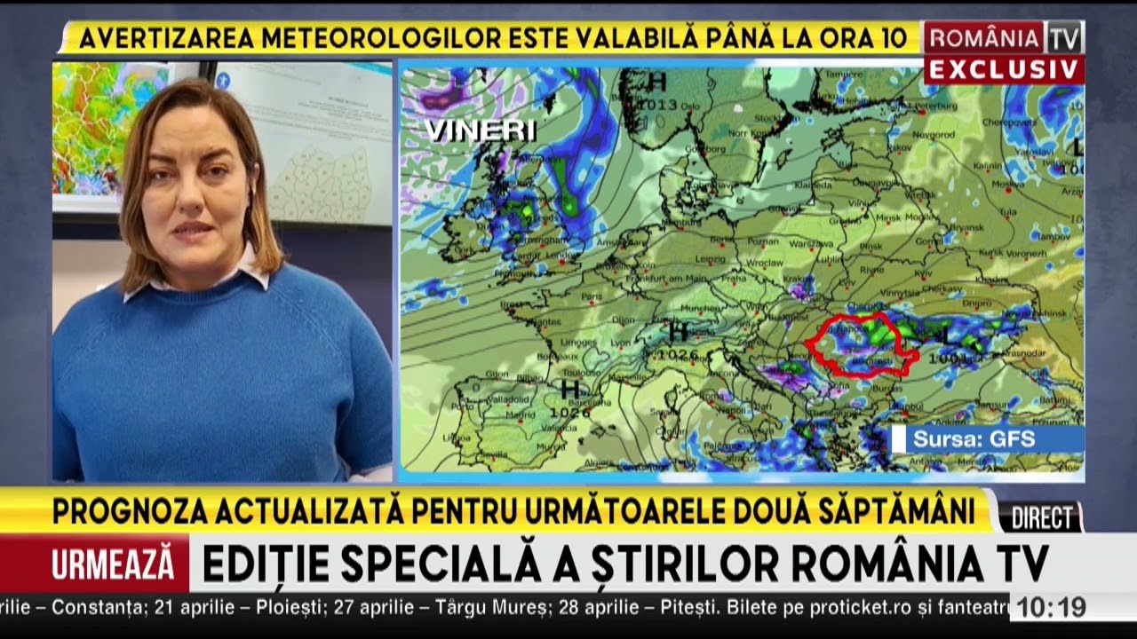 Vremea de Florii și Paște, ANM a schimbat prognoza meteo. De la frig la temperaturi de 20 de grade