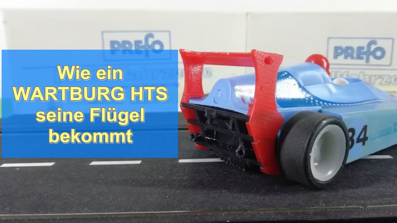 Prefo DDR Auto-Rennbahn | Ein WARTBURG HTS bekommt seine Flügel
