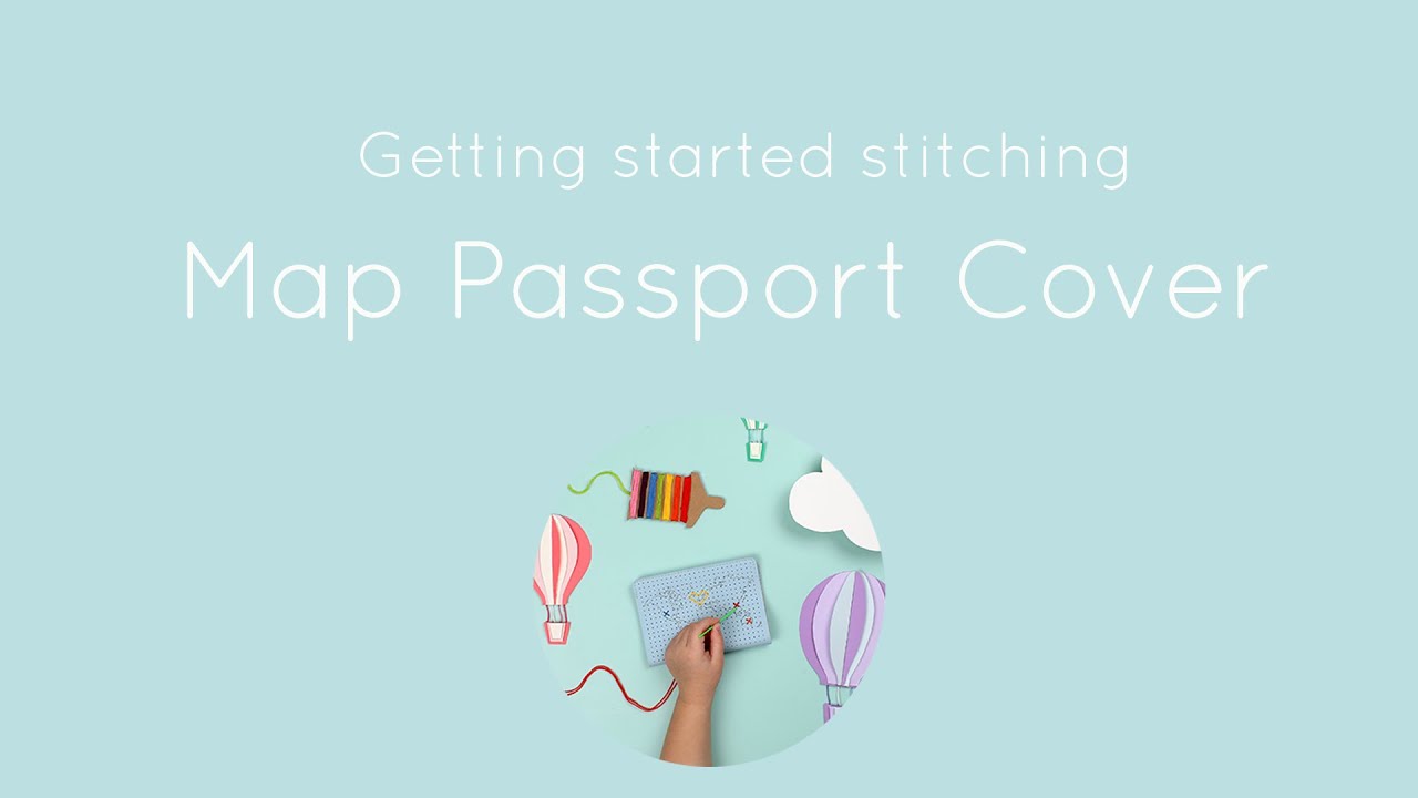 Kids Passport Cover Tutorial To Stitch Map