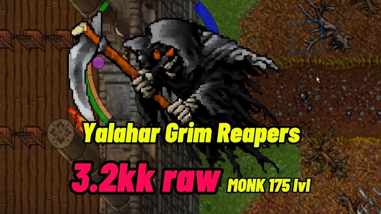 Grim Reapers Yalahar – 3.2kk RAW EXP | 170+ Monk | Tibia
