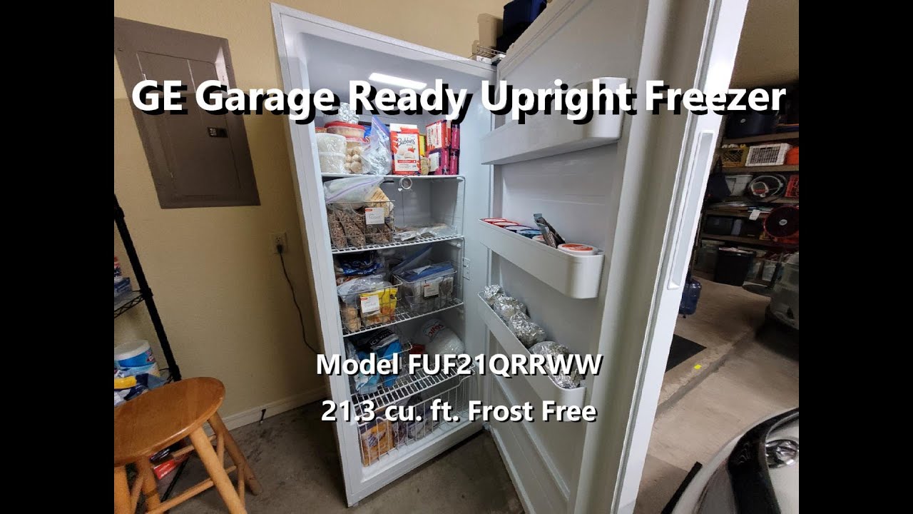 GE Upright Freezer model FUF21QRRWW