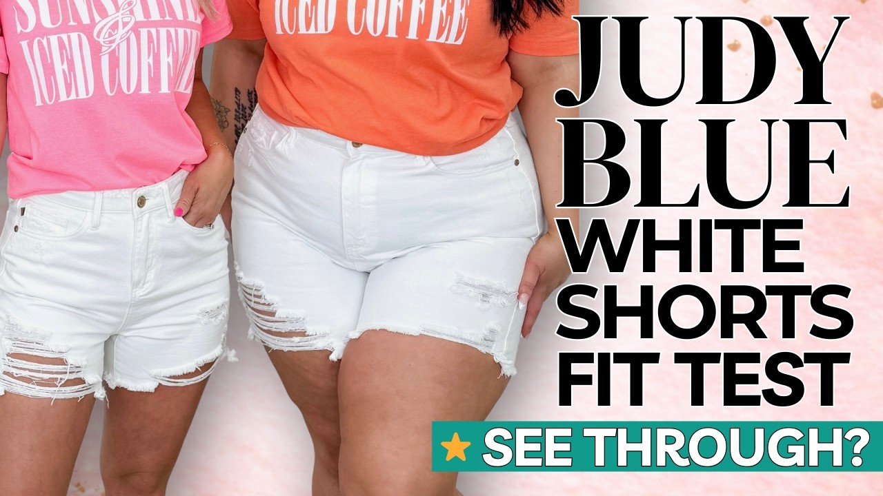 Judy Blue White Shorts Review | Are They See Through? Real Fit Test