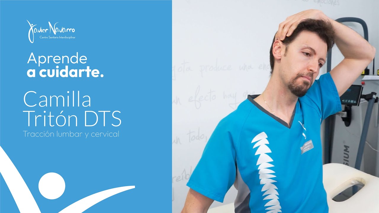 Tracción lumbar y cervical con la Camilla Tritón DTS