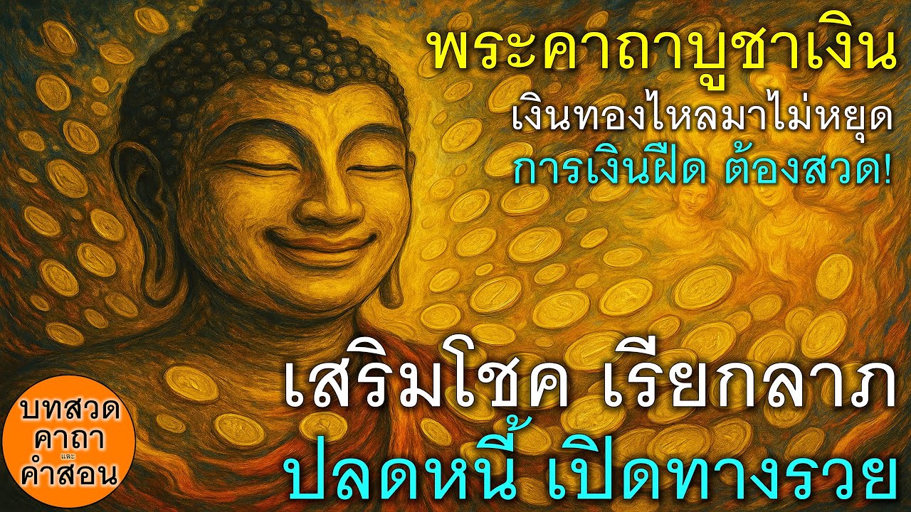 พระคาถาบูชาเงิน เงินทองไหลมาไม่หยุด ชีวิตติดขัด การเงินฝืด ต้องสวด! ปลดหนี้ บรรเทาทุกข์ เปิดทางรวย
