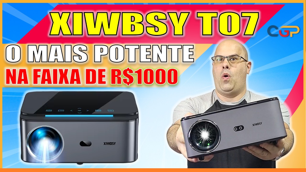 ESSE PODE SER O PROJETOR MAIS POTENTE E BARATO ATÉ R$ 1000,00 !? XIWBSY T07. Geek434