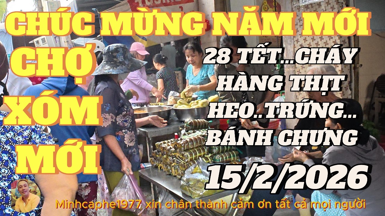 BÁNH CHƯNG.!.THỊT HEO..TRỨNG...CỦ KIỆU...LẠP XƯỞNG..BÁN CHẠY NHƯ TÔM TƯƠI...28 TẾT...CHỢ XÓM MỚI