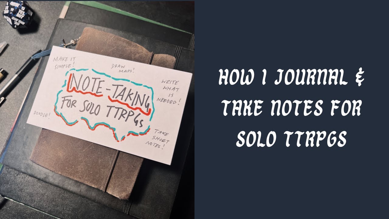How I Journal & Take Notes for Solo TTRPGs | This is my FAVORITE way to do it!